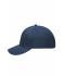 Unisex 6 Panel Polyester Peach Cap Navy 7704