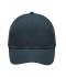 Unisex 6 Panel Polyester Peach Cap Ijzergrijs 7704
