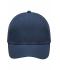 Unisex 6 Panel Polyester Peach Cap Navy 7704