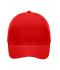 Unisex 6 Panel Polyester Peach Cap Tomato 7704