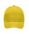 Unisex 6 Panel Polyester Peach Cap Lemon 7704