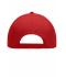 Unisex 6 Panel Polyester Peach Cap Red 7704