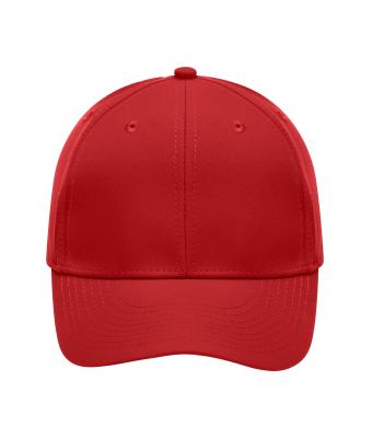 Unisex 6 Panel Polyester Peach Cap Red 7704