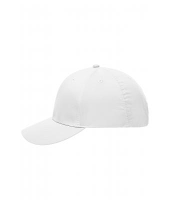 Unisexe Casquette 6 panneaux en microfibre Blanc 7704