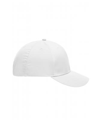 Unisexe Casquette 6 panneaux en microfibre Blanc 7704
