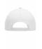 Unisexe Casquette 6 panneaux en microfibre Blanc 7704