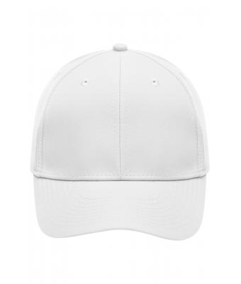 Unisexe Casquette 6 panneaux en microfibre Blanc 7704