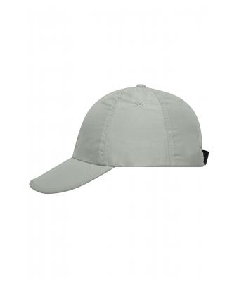 Unisexe Casquette 6 panneaux pliable en microfibre Gris-clair 7707