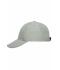 Unisexe Casquette 6 panneaux pliable en microfibre Gris-clair 7707