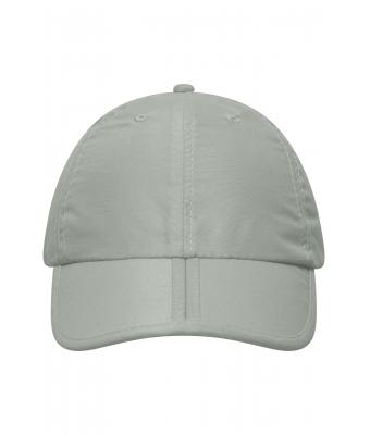 Unisexe Casquette 6 panneaux pliable en microfibre Gris-clair 7707
