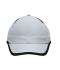 Unisex 6 Panel Micro-Edge Sports Cap Lichtgrijs/zwart 7708