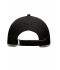 Unisex 6 Panel Micro-Edge Sports Cap Black/light-grey 7708