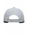 Unisex 6 Panel Micro-Edge Sports Cap Light-grey/black 7708