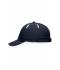 Unisex 6 Panel Micro-Edge Sports Cap Navy/wit 7708