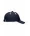 Unisex 6 Panel Micro-Edge Sports Cap Navy/wit 7708