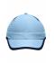Unisex 6 Panel Micro-Edge Sports Cap Lichtblauw/navy 7708