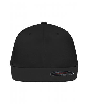 Unisex Flexfit® Flat Peak Cap Zwart 7715