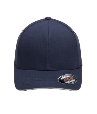 Unisex Flexfit® Ripstop Sandwich Cap Navy/silver 7718