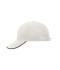 Unisex 6 Panel Double Sandwich Cap Natural/navy/dark-khaki 7724