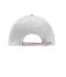 Unisex 6 Panel Double Sandwich Cap Light-grey/red/black 7724