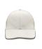 Unisex 6 Panel Double Sandwich Cap Natural/navy/dark-khaki 7724