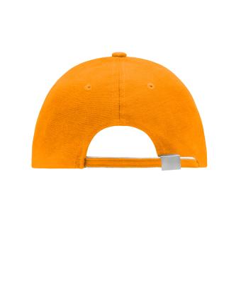 Unisex 6 Panel Double Sandwich Cap Orange/white/royal 7724