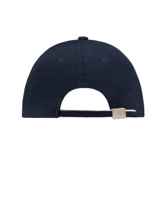 Unisex 6 Panel Double Sandwich Cap Navy/white/red 7724
