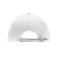 Unisex 6 Panel Double Sandwich Cap White/black/gold-yellow 7724