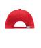 Unisex 6 Panel Double Sandwich Cap Rood/wit/navy 7724
