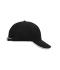 Unisexe Casquette 6 panneaux sandwich coton brossé lourd Noir/blanc/gris foncé 7724