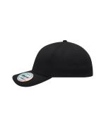 Unisex 6 Panel Elastic Fit Baseball Cap Black 8546