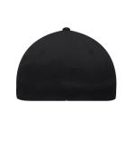 Unisex 6 Panel Elastic Fit Baseball Cap Black 8546
