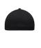 Unisex 6 Panel Elastic Fit Baseball Cap Black 8546