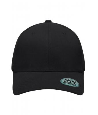 Unisex 6 Panel Elastic Fit Baseball Cap Black 8546