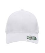 Unisex 6 Panel Elastic Fit Baseball Cap White 8546