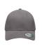 Unisex 6 Panel Elastic Fit Baseball Cap Donkergrijs 8546