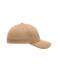 Unisex 6 Panel Elastic Fit Baseball Cap Beige 8546