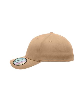 Unisex 6 Panel Elastic Fit Baseball Cap Beige 8546