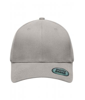 Unisex 6 Panel Elastic Fit Baseball Cap Light-grey 8546