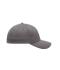 Unisex 6 Panel Elastic Fit Baseball Cap Donkergrijs 8546