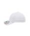 Unisex 6 Panel Elastic Fit Baseball Cap White 8546
