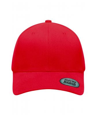 Unisexe Casquette de baseball 6 panneaux Elastic Fit Rouge 8546