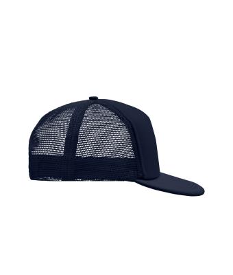 Unisex 5 Panel Flat Peak Cap Navy/navy 8547