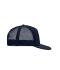 Unisex 5 Panel Flat Peak Cap Navy/navy 8547
