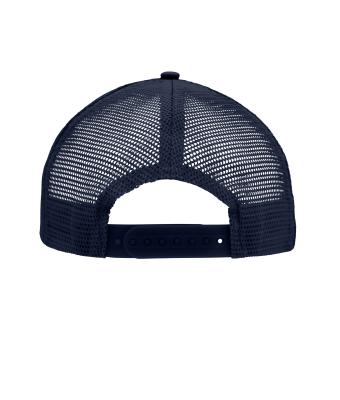 Unisex 5 Panel Flat Peak Cap Navy/navy 8547