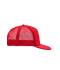 Unisex 5 Panel Flat Peak Cap Rood/rood 8547