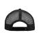 Unisex 5 Panel Flat Peak Cap Black/black 8547