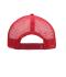 Unisex 5 Panel Flat Peak Cap White/red 8547
