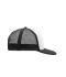 Unisex 5 Panel Flat Peak Cap White/black 8547