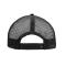 Unisex 5 Panel Flat Peak Cap White/black 8547